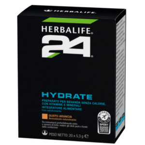Hydrate Herbalife24 in bustine per reintegrare elettroliti e idratazione durante l’attività fisica