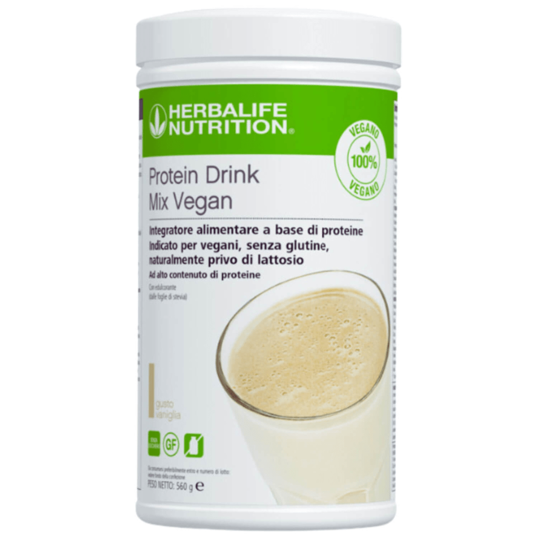 Protein Drink Mix Vegan Herbalife barattolo proteico 560g