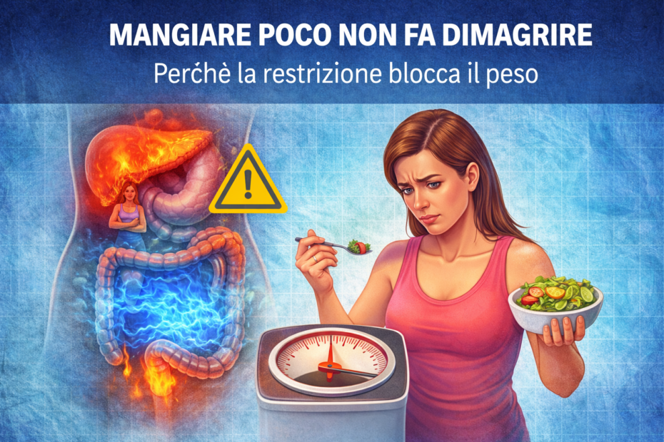 Mangiare poco non fa dimagrire e può rallentare il metabolismo