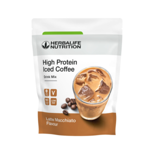 High Protein Iced Coffee Herbalife gusto latte macchiato, busta drink mix