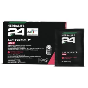 Herbalife24 LiftOff Max gusto pompelmo, confezione da 10 bustine effervescenti