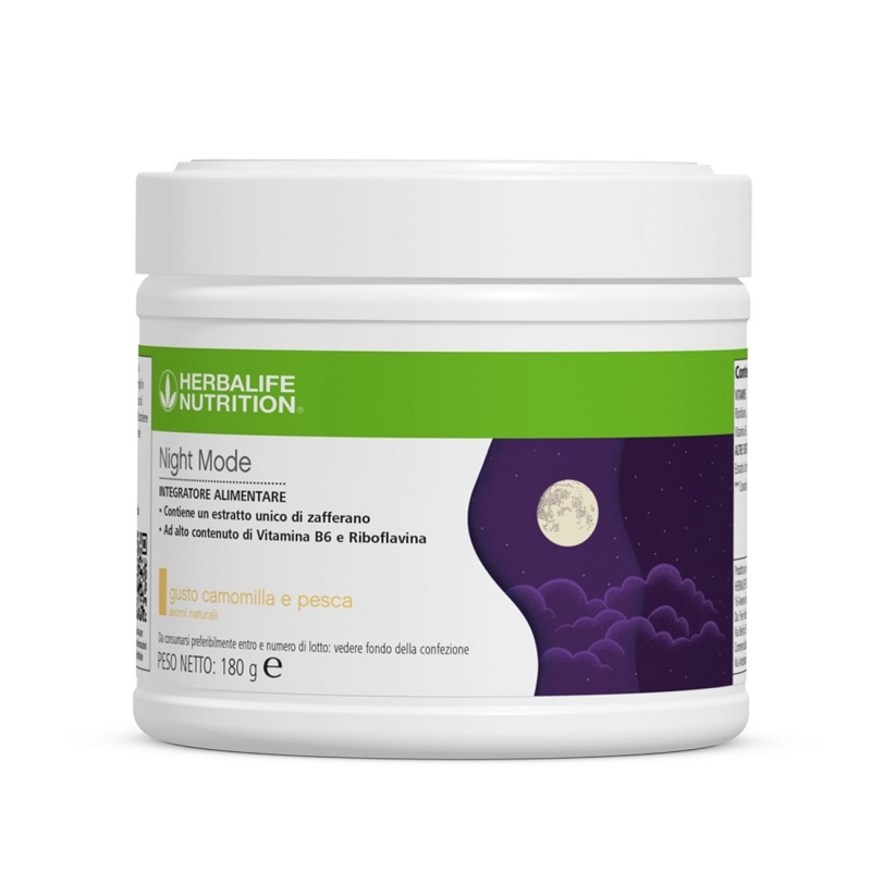 Night Mode Herbalife con estratto di zafferano, barattolo da 180 g