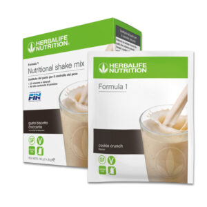 Formula 1 Herbalife gusto biscotto croccante, confezione da 7 bustine monodose